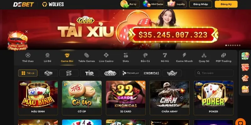 game bài đổi thưởng Debet
