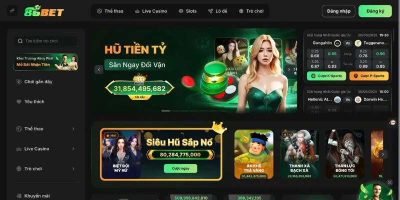 Game bài đổi thưởng 86BET