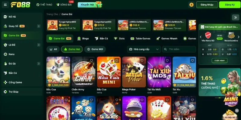 game bài đổi thưởng FO88