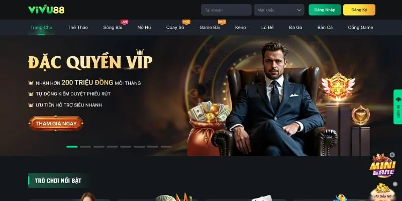 Game bài đổi thưởng Vivu88