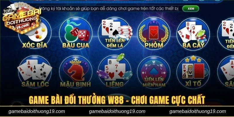 Game bài đổi thưởng W88