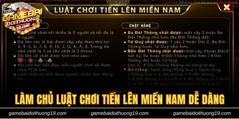 Làm chủ luật chơi Tiến lên miền Nam dễ dàng