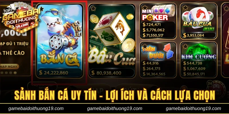 Sảnh bắn cá uy tín