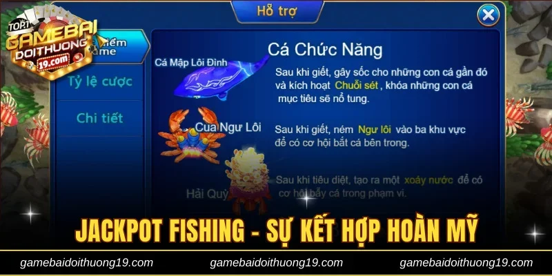 Trò chơi bắn cá online kết hợp với tính năng nổ hũ